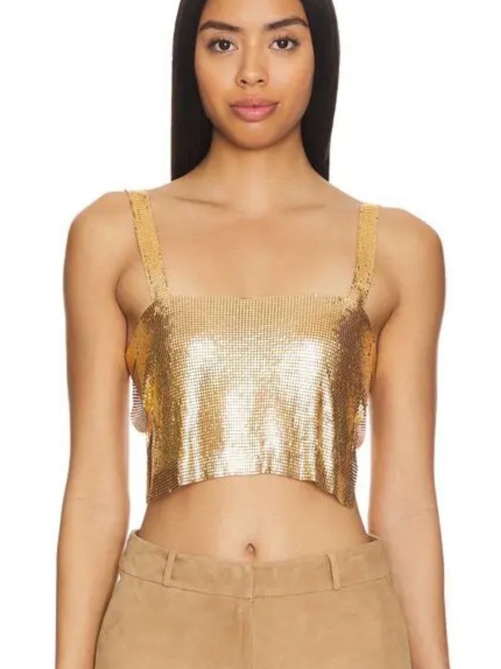 Superdown superdown Karla Cut Out Top in Gold